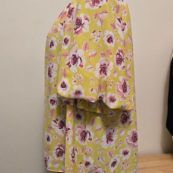 Cato Chic Floral Yellow Blouse - Picture 4 of 8